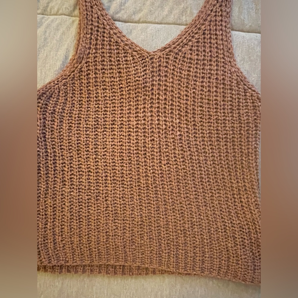 moon & madison Brown Knit Tank Top sm - Picture 5 of 8